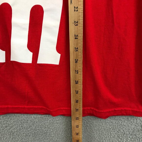 Vintage Red M&M's World T-Shirt Mens 2XL Candy Big Face Promo 2009 Y2K - Picture 5 of 8